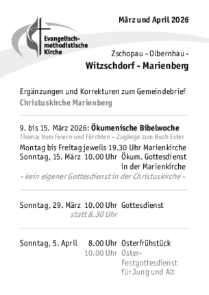 Gemeindebrief Ostern 2026 - Korrektur