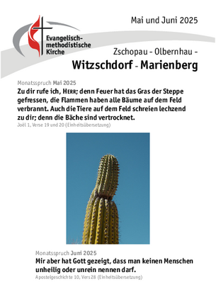 Gemeindebrief Pfingsten 2025