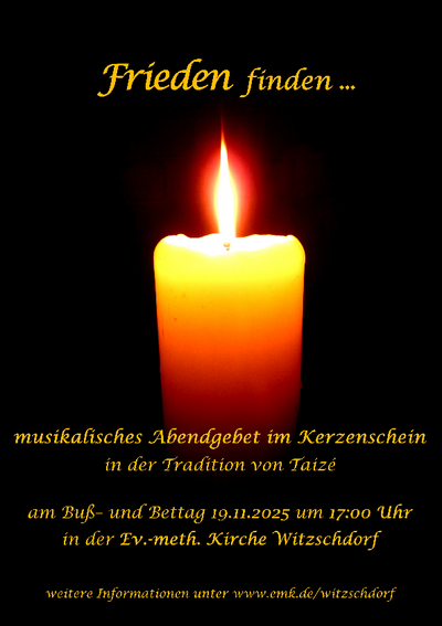 Andacht in der Tradition von Taizé